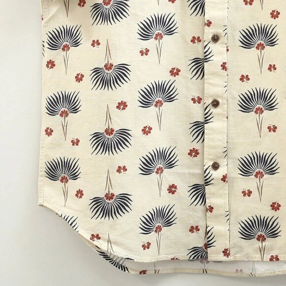 Bridge & Burn The bea Shirt Top Short Sleeve Buttondown Floral Printed M 283550 - Picture 10 of 13